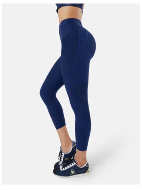 Fanka Body Sculpt High Waisted Leggings Navy Blue Compression Yoga Pants small